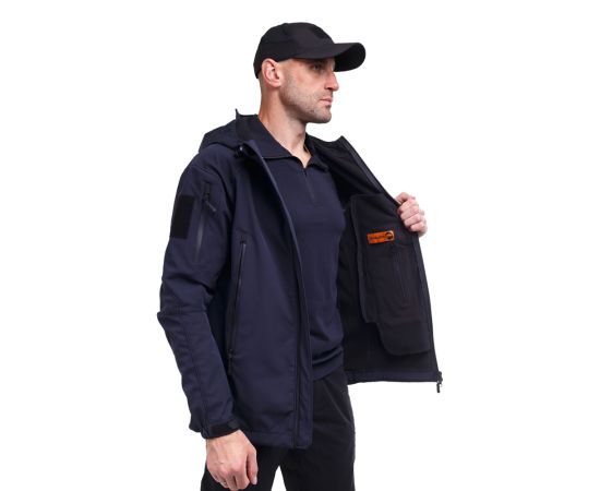 Мужская демисезонная куртка Soft Shell Spartan Navy, Размер: 60-62 (XXL), фото 9