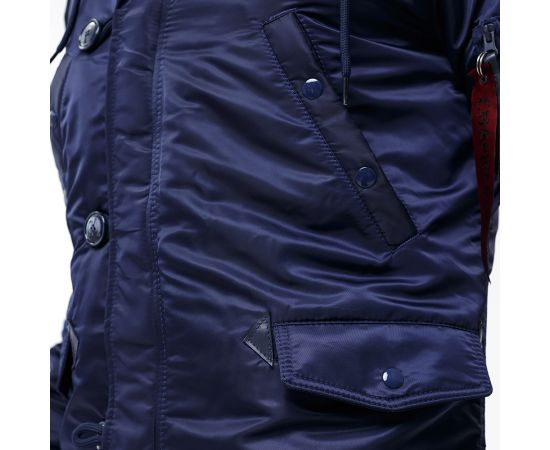 Мужская куртка Аляска синяя Slim Fit N-3B Navy, Размер: 44-46 (S), фото 21
