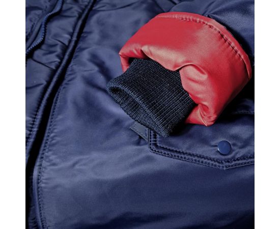 Мужская куртка Аляска синяя Slim Fit N-3B Navy, Размер: 44-46 (S), фото 27