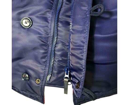 Мужская куртка Аляска синяя Slim Fit N-3B Navy, Размер: 44-46 (S), фото 34