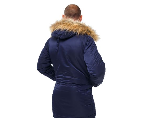 Мужская куртка Аляска синяя Slim Fit N-3B Navy, Размер: 44-46 (S), фото 7