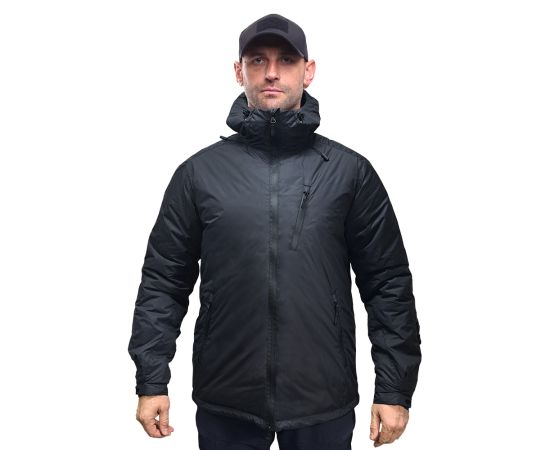 Зимова тактична куртка чоловіча чорна Weisshorn Black, Розмір: 44-46 (S), фото 6