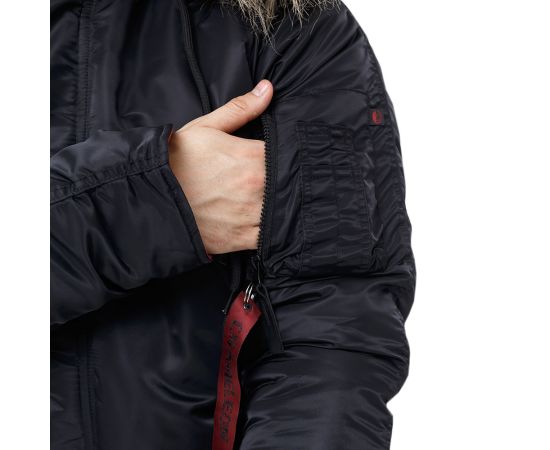 Куртка Аляска чоловіча зимова Slim Fit N-3B Black, Розмір: 44-46 (S), фото 16 Куртка Аляска чоловіча зимова Slim Fit N-3B Black, Розмір: 44-46 (S), фото 16