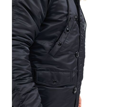 Куртка Аляска чоловіча зимова Slim Fit N-3B Black, Розмір: 44-46 (S), фото 17 Куртка Аляска чоловіча зимова Slim Fit N-3B Black, Розмір: 44-46 (S), фото 17