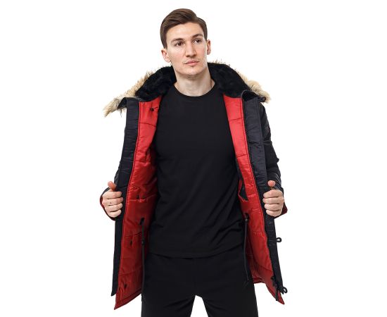 Куртка Аляска чоловіча зимова Slim Fit N-3B Black, Розмір: 60-62 (XXL), фото 4 Куртка Аляска чоловіча зимова Slim Fit N-3B Black, Розмір: 60-62 (XXL), фото 4