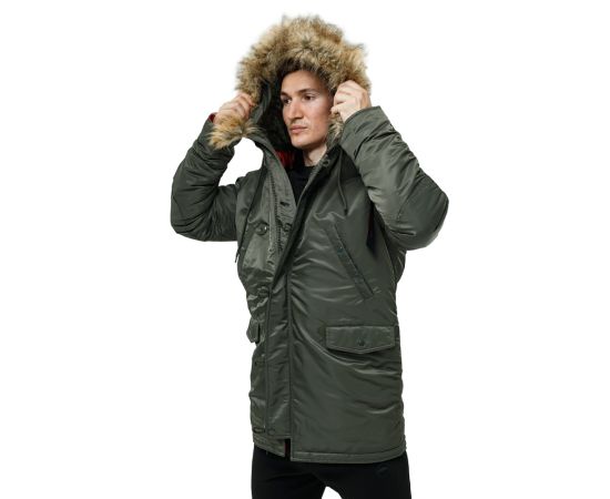 Чоловіча куртка Аляска Slim Fit N-3B Olive, Розмір: 44-46 (S), фото 5 Чоловіча куртка Аляска Slim Fit N-3B Olive, Розмір: 44-46 (S), фото 5