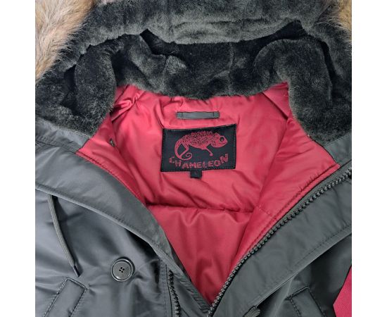 Серая мужская куртка Аляска Slim Fit N-3B Gray удлиненная, Размер: 44-46 (S), фото 26