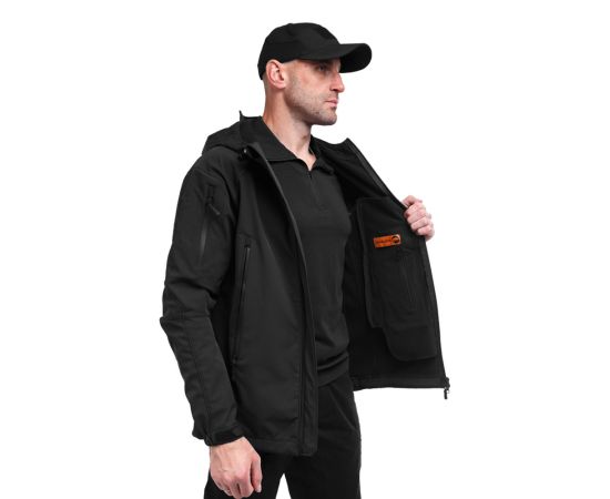 Куртка Soft Shell Spartan Black, Цвет: черный, Размер: 52-54 (L), фото 9