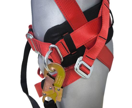 Страховочный пояс монтажника лямочный ПП2-03А со стропом и карабином, Размер: размер 2 -- (750...1300 мм), фото 11