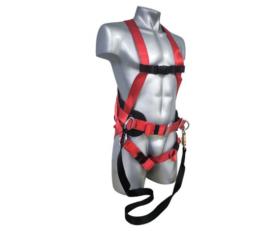 Страховочный пояс монтажника лямочный ПП2-03А со стропом и карабином, Размер: размер 2 -- (750...1300 мм), фото 2