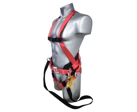 Страховочный пояс монтажника лямочный ПП2-03А со стропом и карабином, Размер: размер 2 -- (750...1300 мм), фото 4