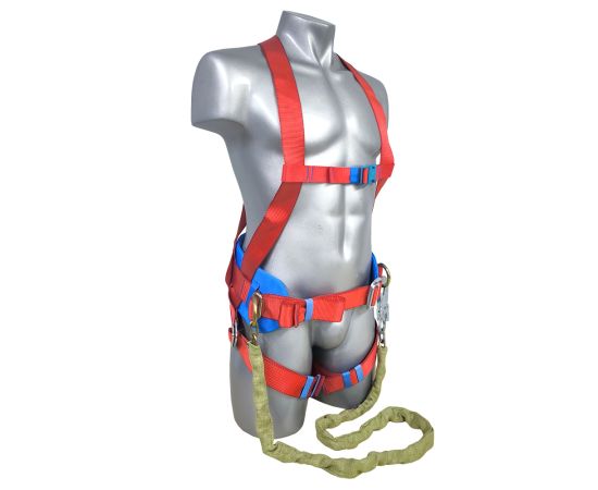 Пояс предохранительный ПП2-03Г (строп-цепь в чехле кольцо*малый карабин), Размер: размер 2 -- (750...1300 мм), фото 2