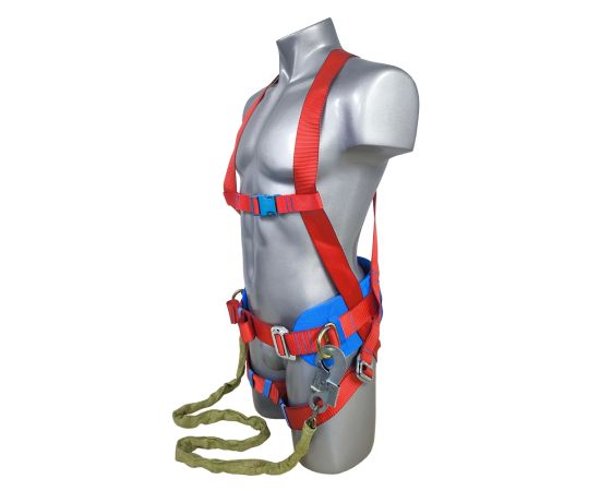 Пояс предохранительный ПП2-03Г (строп-цепь в чехле кольцо*малый карабин), Размер: размер 2 -- (750...1300 мм), фото 5