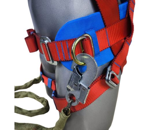 Пояс предохранительный ПП2-03Г (строп-цепь в чехле кольцо*малый карабин), Размер: размер 2 -- (750...1300 мм), фото 7