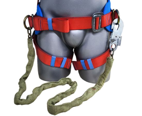 Пояс предохранительный ПП2-03Г (строп-цепь в чехле кольцо*малый карабин), Размер: размер 2 -- (750...1300 мм), фото 8