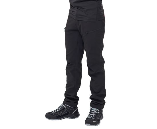 Мужские брюки черные Soft Shell Spartan Black, Размер брюк / рост: 56-58/188