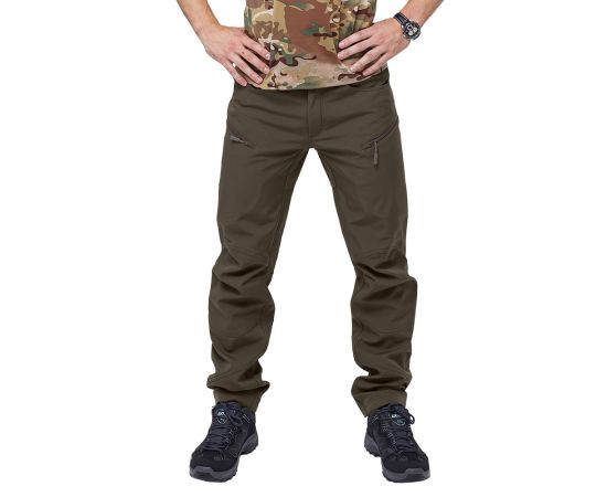 Мужские тактические штаны софтшелл олива Spartan Olive, Размер брюк / рост: 60-62/182, фото 2