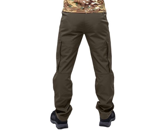 Мужские тактические штаны софтшелл олива Spartan Olive, Размер брюк / рост: 60-62/182, фото 3