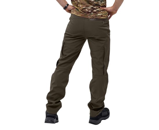Мужские тактические штаны софтшелл олива Spartan Olive, Размер брюк / рост: 60-62/182, фото 5