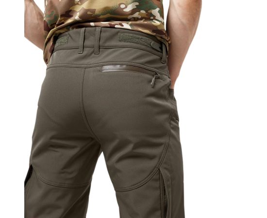 Мужские тактические штаны софтшелл олива Spartan Olive, Размер брюк / рост: 60-62/182, фото 9