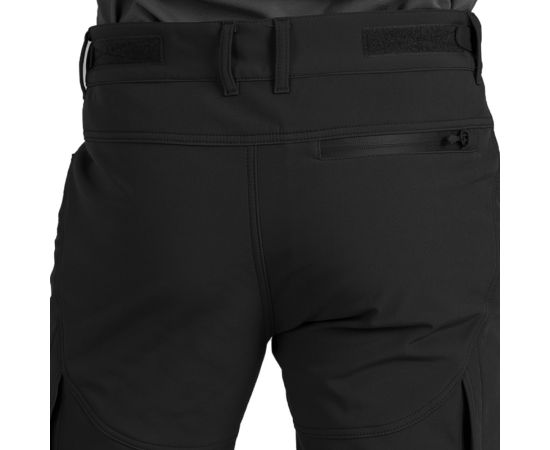 Мужские брюки черные Soft Shell Spartan Black, Размер брюк / рост: 56-58/188, фото 11