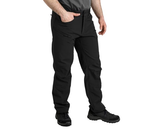 Мужские брюки черные Soft Shell Spartan Black, Размер брюк / рост: 56-58/188, фото 5