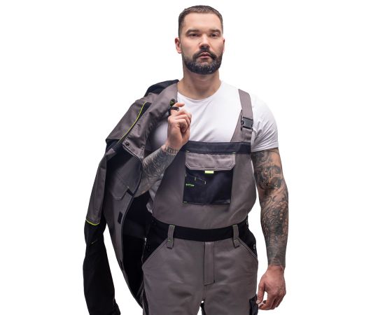 Напівкомбінезон робочий сірий Comfort Grey, Розмір: 44-46 / 170-176, фото 3 Напівкомбінезон робочий сірий Comfort Grey, Розмір: 44-46 / 170-176, фото 3