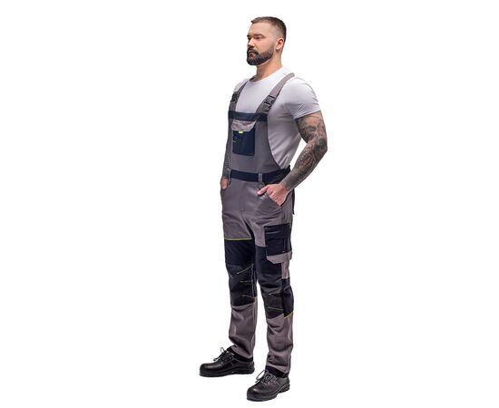 Напівкомбінезон робочий сірий Comfort Grey, Розмір: 52-54 / 170-176, фото 2