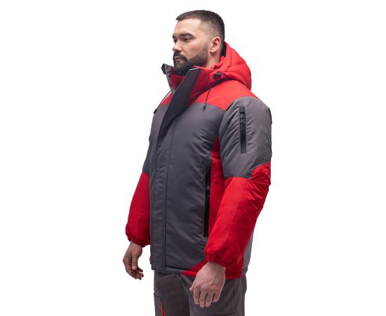 Куртка робоча утеплена Premium Red/Grey, Розмір: 48-50 / 170-176, фото 2