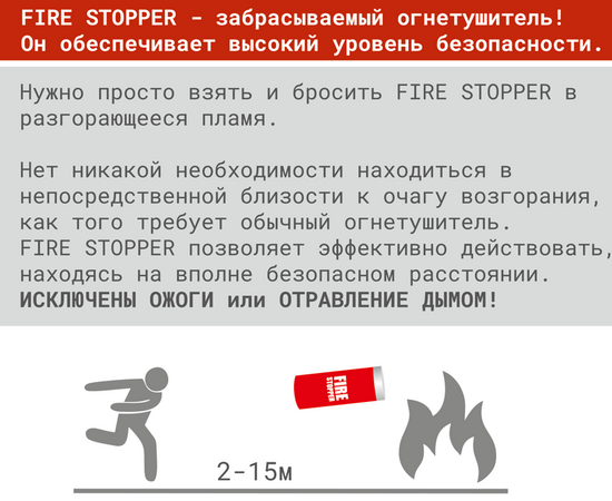 Вогнегасник для закидання Fire Stopper, фото 5