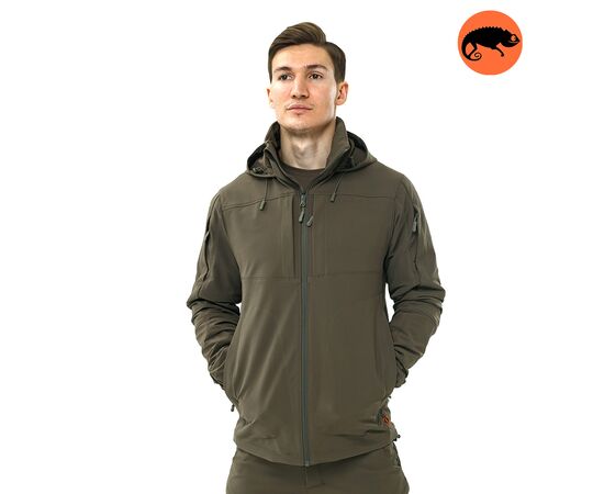 Куртка-ветровка мужская с капюшоном Breeze Gen 2 Olive, Колір: оливковий, Розмір: 44-46 (S)