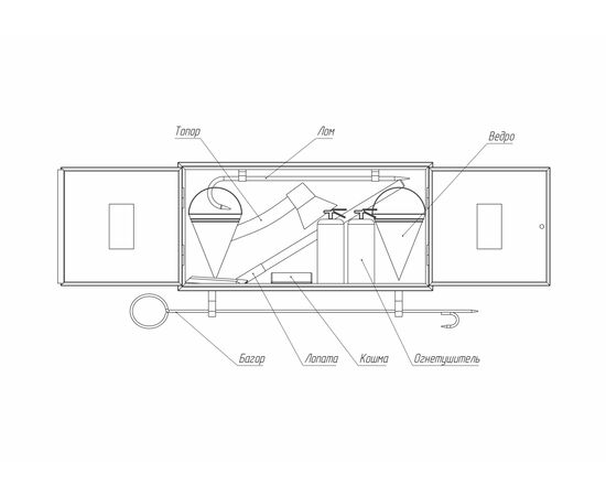 Шафа пожежна закритого типу, фото 5