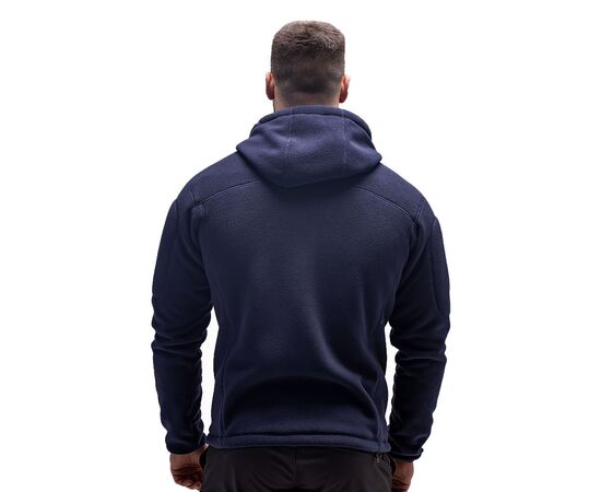 Мужская черная флисовая кофта с капюшоном Viking Navy, Цвет: темно-синий, Размер: 56-58 (XL), фото 4