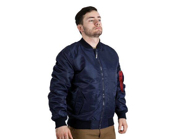 Демисезонная мужская темно-синяя куртка MA-1 Gen 2 Navy, Цвет: темно-синий, Размер: 44-46 (S), фото 6