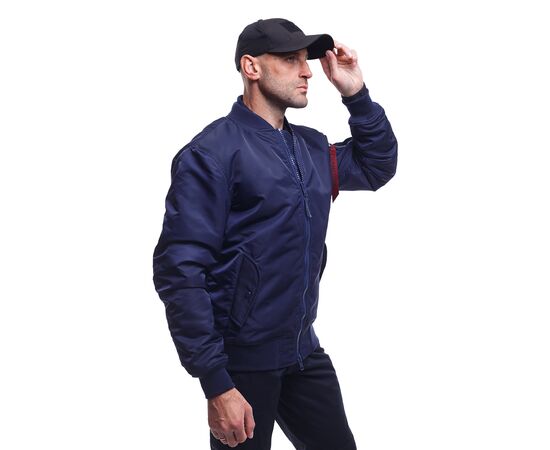 Демисезонная мужская темно-синяя куртка MA-1 Gen 2 Navy, Цвет: темно-синий, Размер: 44-46 (S), фото 2