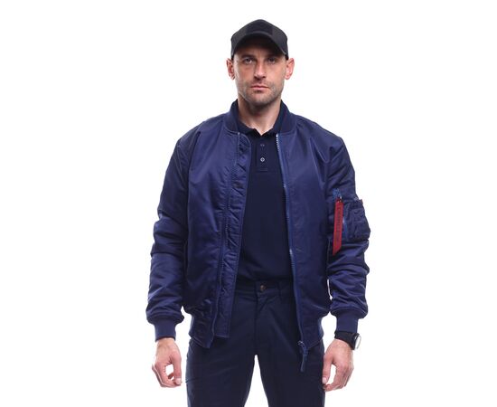 Демисезонная мужская темно-синяя куртка MA-1 Gen 2 Navy, Цвет: темно-синий, Размер: 44-46 (S), фото 3