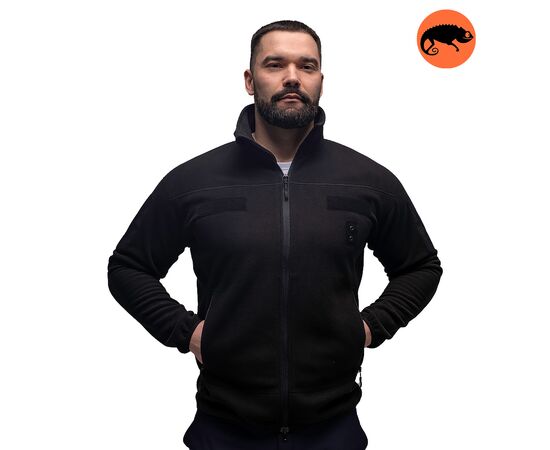 Кофта Power Fleece Black, Цвет: черный, Размер: 62-60 (XXL)