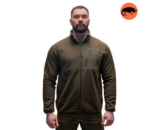 Демисезонная мужская флисовая кофта Stratus Olive, Цвет: оливковий, Размер: 44-46 (S)