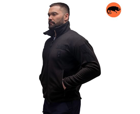 Кофта Power Fleece Black, Цвет: черный, Размер: 62-60 (XXL), фото 2