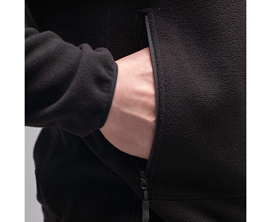 Кофта Power Fleece Black, Цвет: черный, Размер: 62-60 (XXL), фото 5