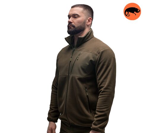 Демисезонная мужская флисовая кофта Stratus Olive, Цвет: оливковий, Размер: 44-46 (S), фото 2